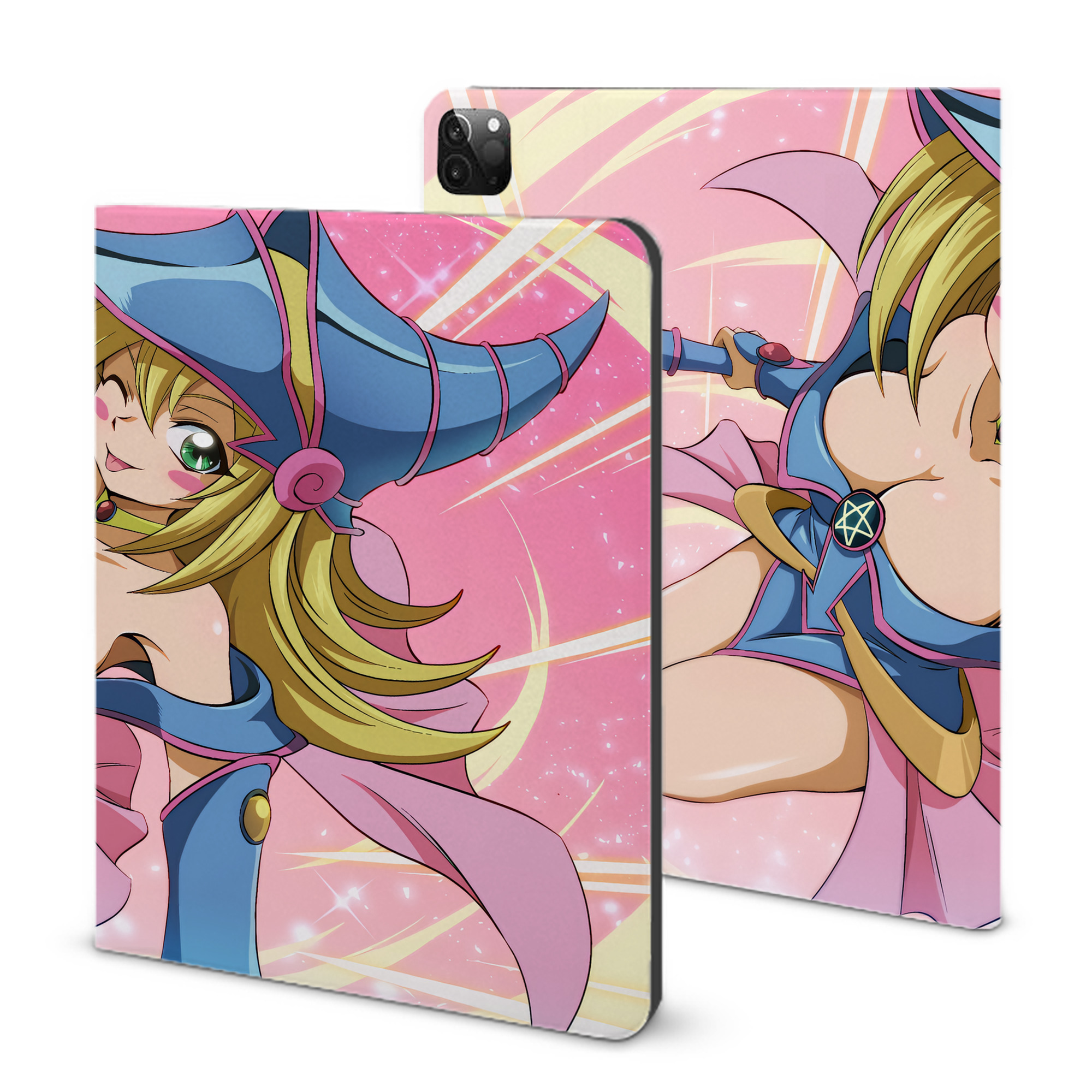 （画像用） 遊☆戯☆王 Yu-Gi-Oh! IPadケース ペンホルダー付き ブックスタイルデザイン